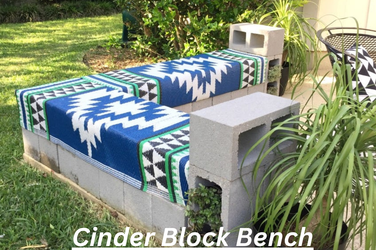 Cinder Block Bench